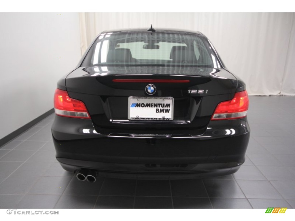 2012 1 Series 128i Coupe - Jet Black / Black photo #9