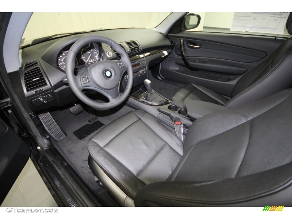 2012 1 Series 128i Coupe - Jet Black / Black photo #10