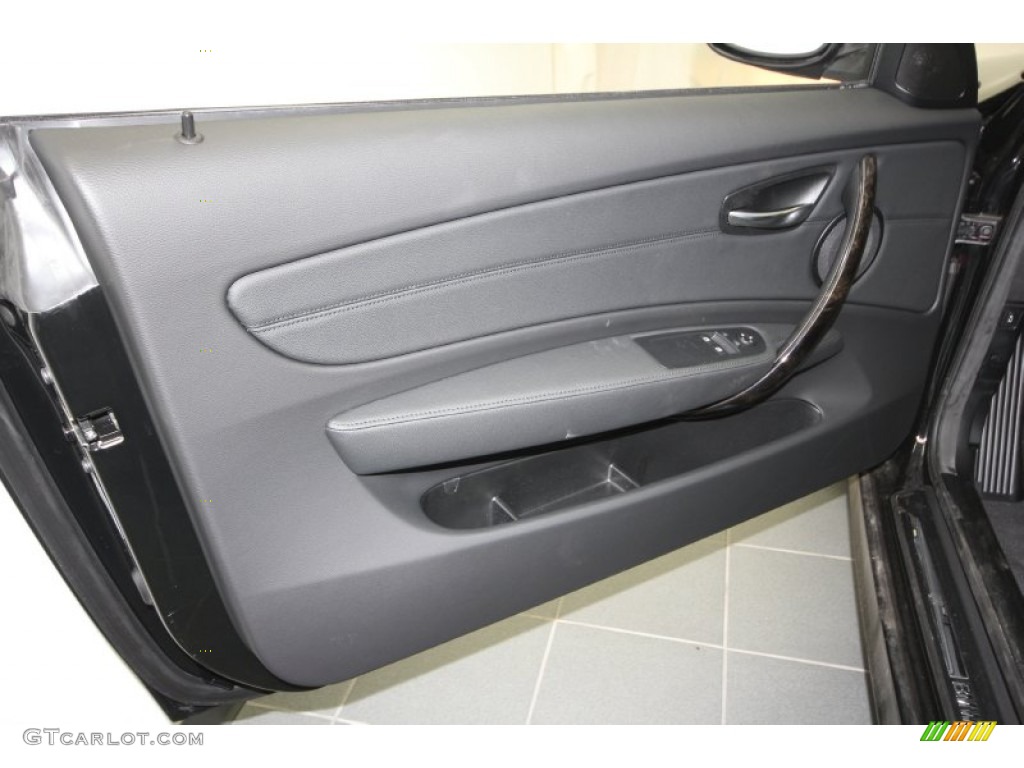 2012 1 Series 128i Coupe - Jet Black / Black photo #12