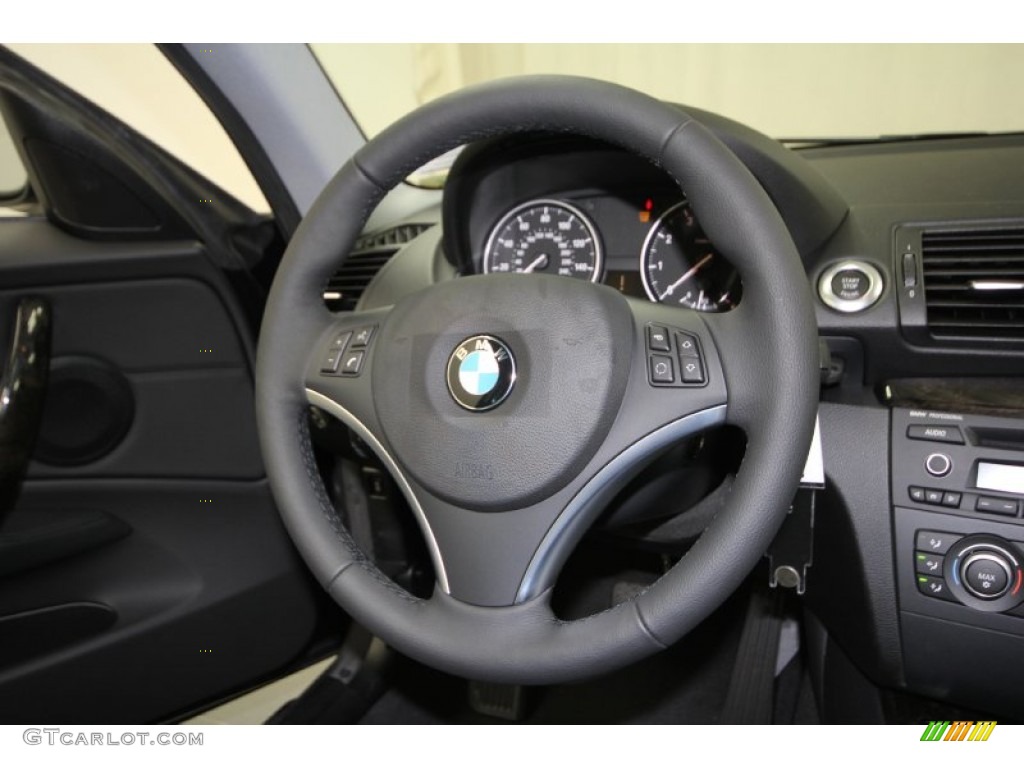 2012 1 Series 128i Coupe - Jet Black / Black photo #21