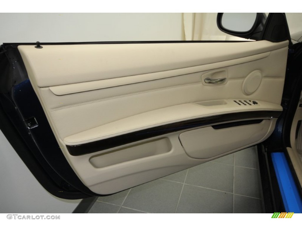 2012 BMW 3 Series 328i Convertible Cream Beige Door Panel Photo #60722002