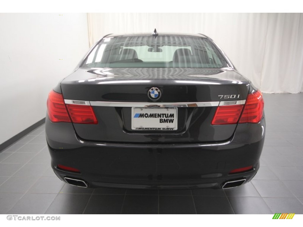 2012 7 Series 750i Sedan - Dark Graphite Metallic / Black photo #9