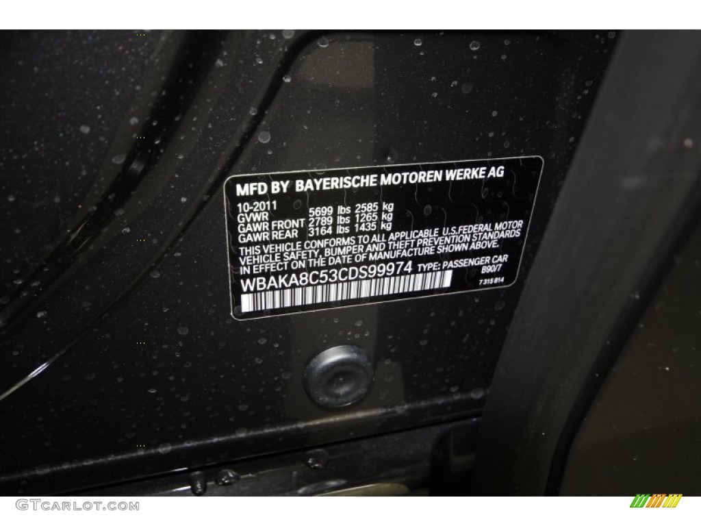 2012 7 Series 750i Sedan - Dark Graphite Metallic / Black photo #25