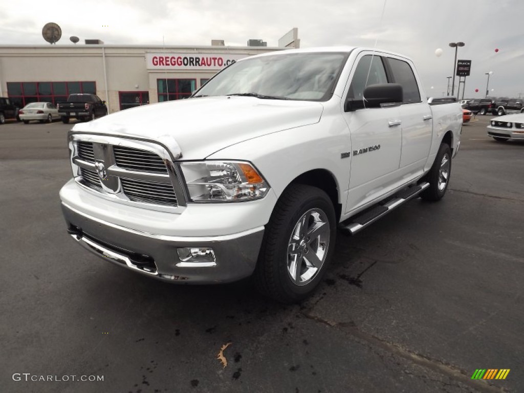 2012 Ram 1500 Big Horn Crew Cab - Bright White / Dark Slate Gray/Medium Graystone photo #1