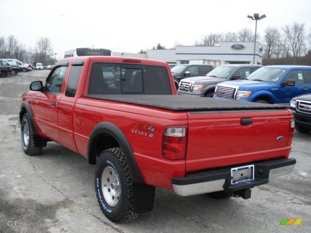 2004 Ranger FX4 Level II SuperCab 4x4 - Bright Red / Ebony/Red photo #6