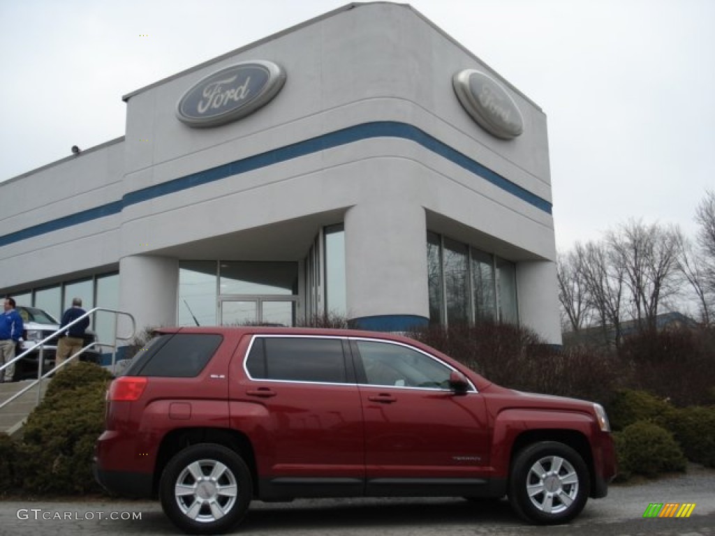 2010 Terrain SLE - Merlot Jewel Metallic / Light Titanium photo #1