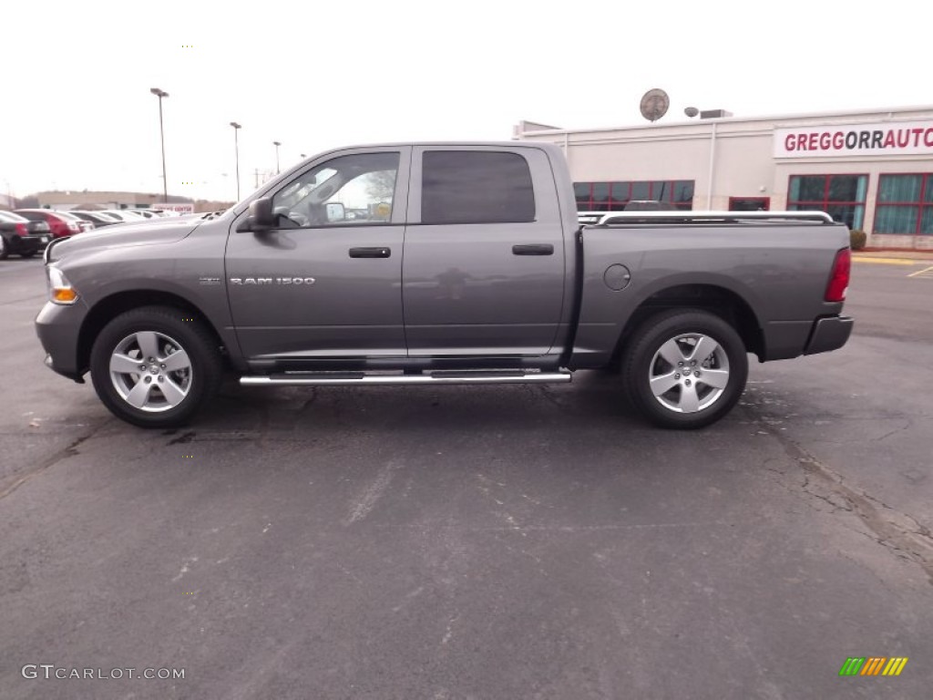 2012 Ram 1500 Express Crew Cab - Mineral Gray Metallic / Dark Slate Gray/Medium Graystone photo #8