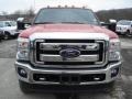 2012 Vermillion Red Ford F250 Super Duty XLT Crew Cab 4x4  photo #3