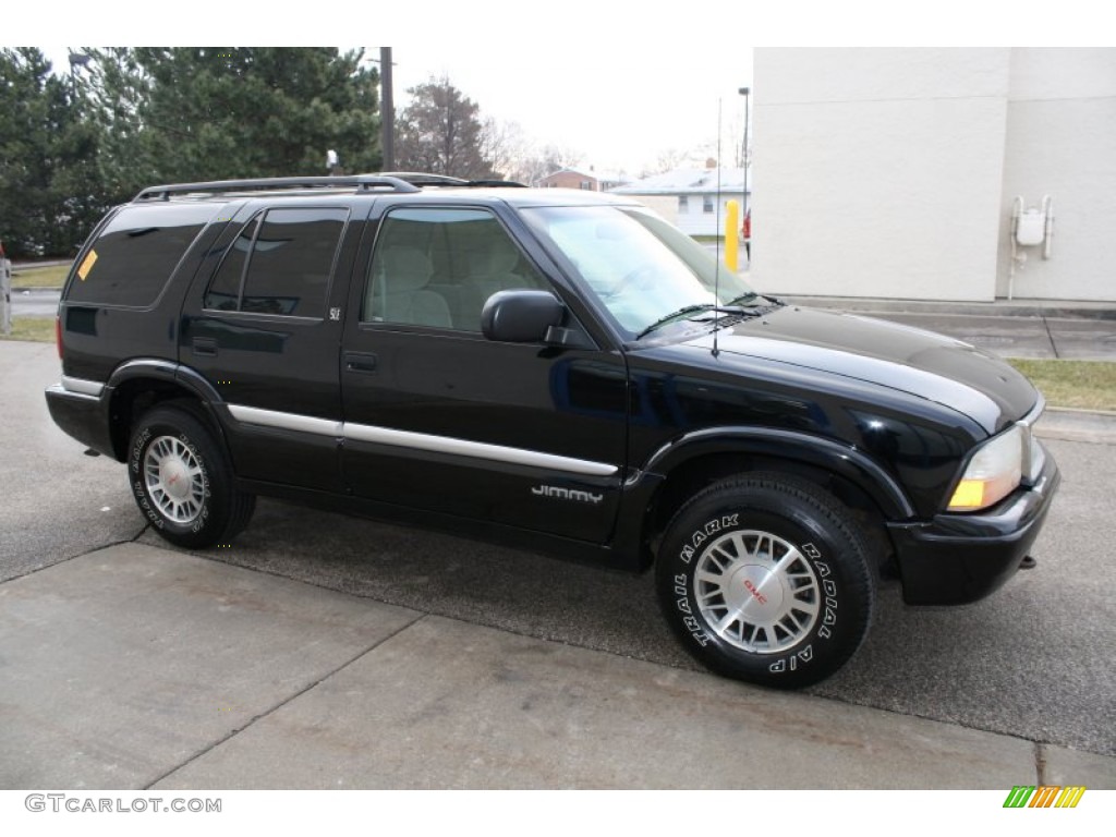 2000 Jimmy SLE 4x4 - Black Onyx / Beige photo #15