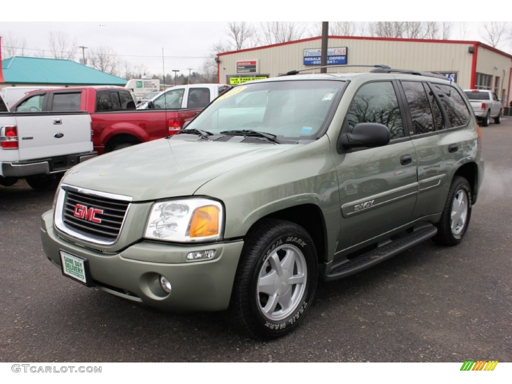 Silver Green Metallic 2003 GMC Envoy SLE 4x4 Exterior Photo #60727333