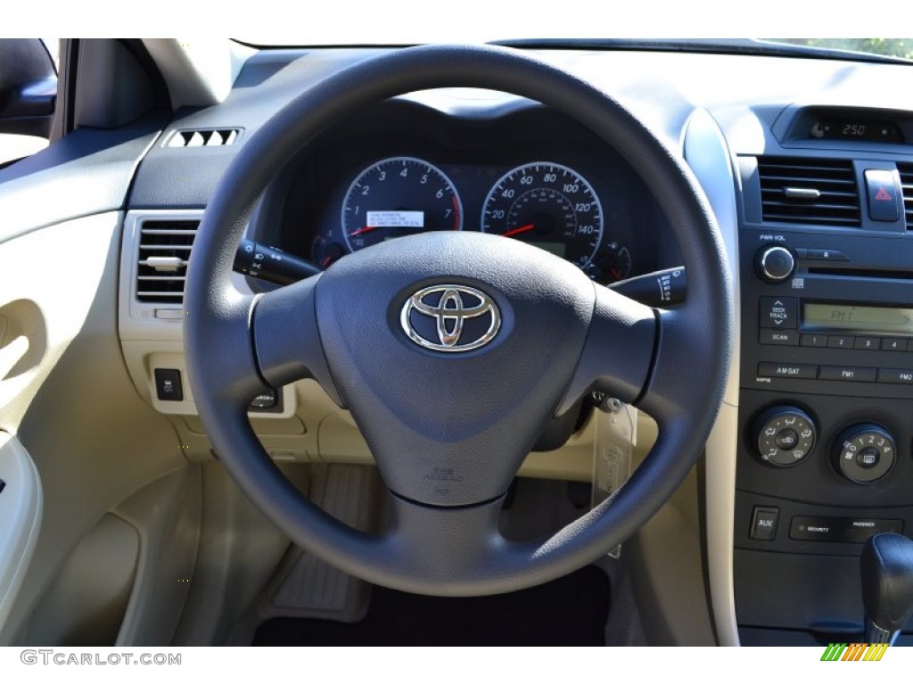 2012 Corolla  - Nautical Blue Metallic / Bisque photo #6