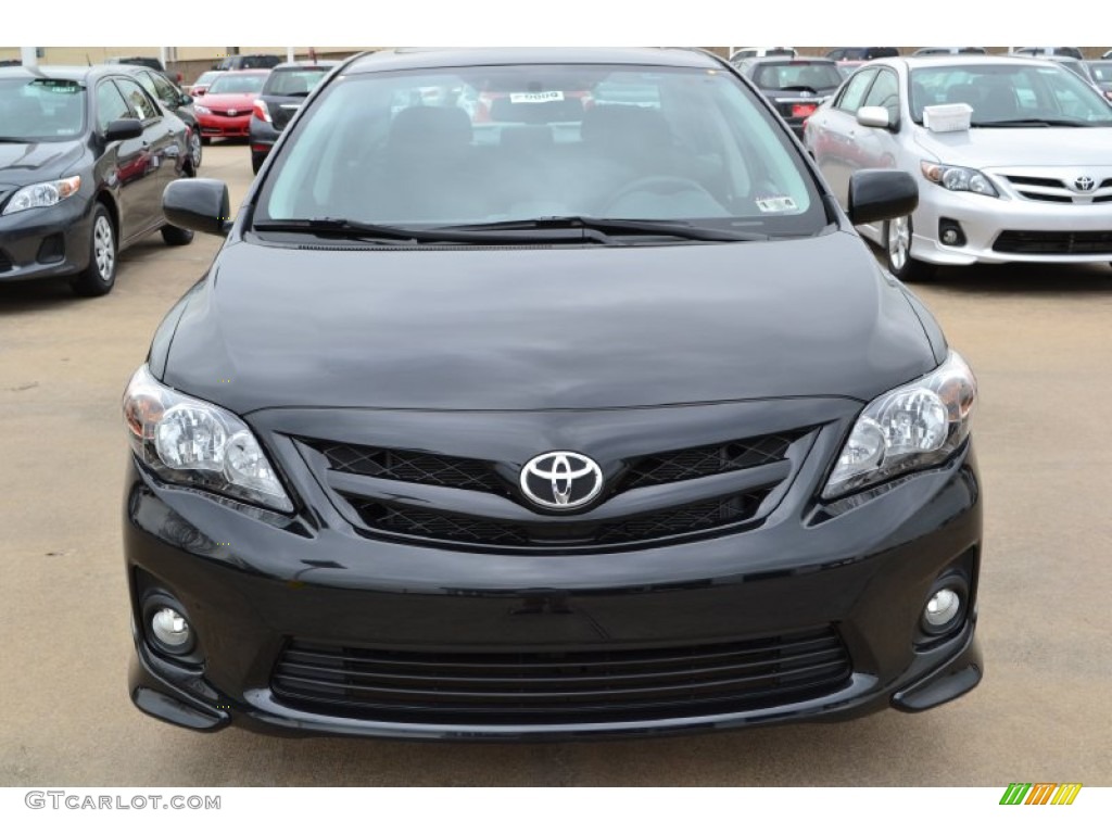 2012 Corolla S - Black Sand Pearl / Dark Charcoal photo #2