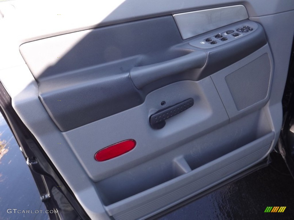 2008 Ram 1500 Lone Star Edition Quad Cab - Brilliant Black Crystal Pearl / Medium Slate Gray photo #12