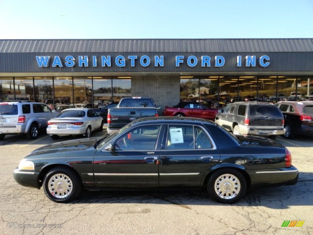 2003 Grand Marquis GS - Aspen Green Metallic / Light Flint photo #1