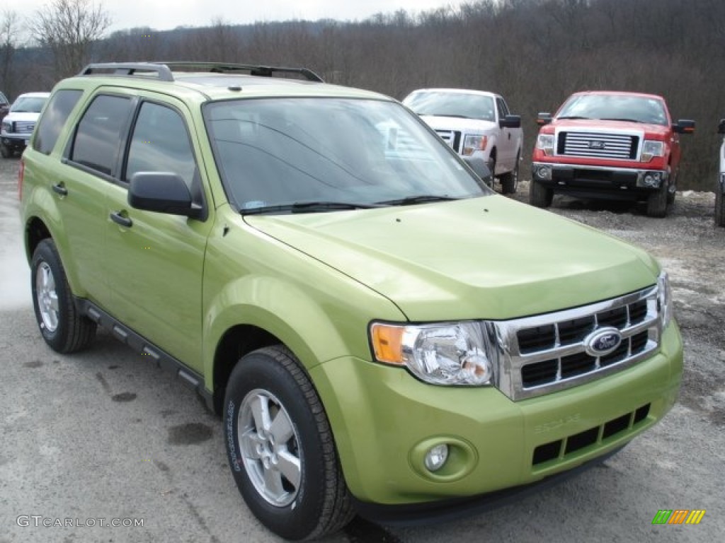 Lime Squeeze Metallic 2012 Ford Escape XLT 4WD Exterior Photo #60728611