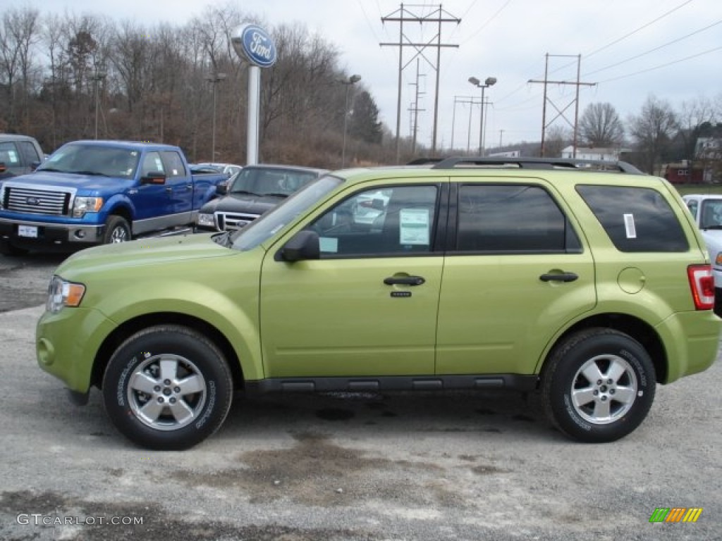 Lime Squeeze Metallic 2012 Ford Escape XLT 4WD Exterior Photo #60728638