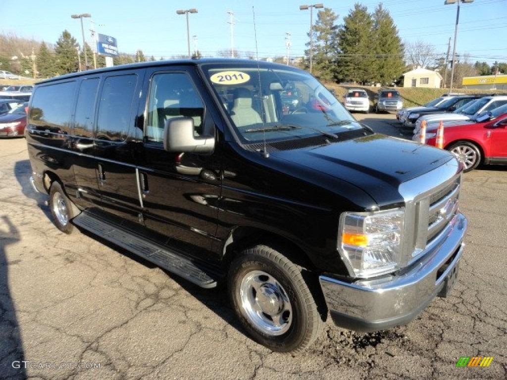 Black 2011 Ford E Series Van E150 XLT Passenger Exterior Photo #60728659