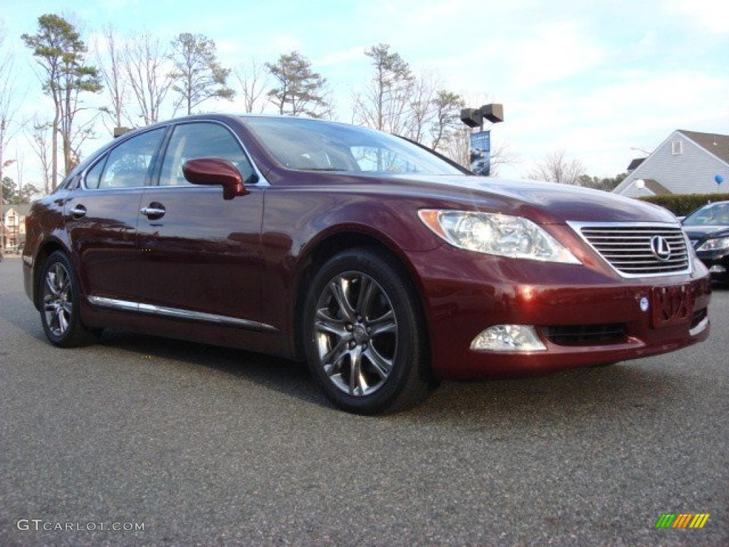 2008 LS 460 - Noble Spinel Red Mica / Cashmere photo #1