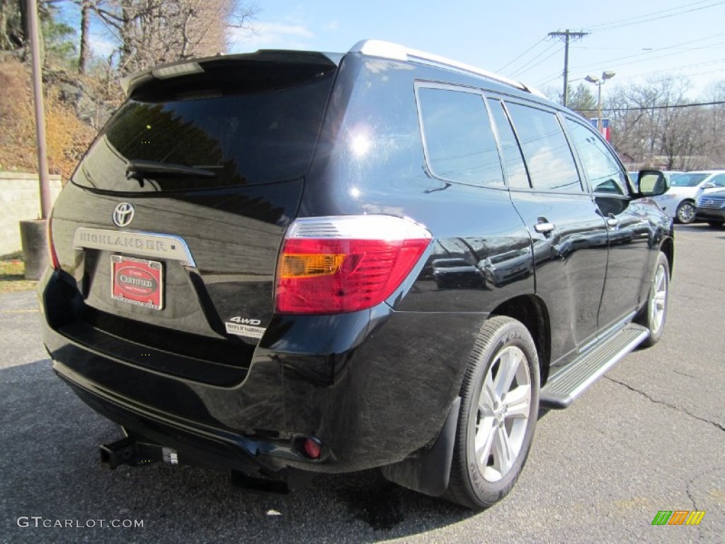 2010 Highlander Limited 4WD - Black / Sand Beige photo #13