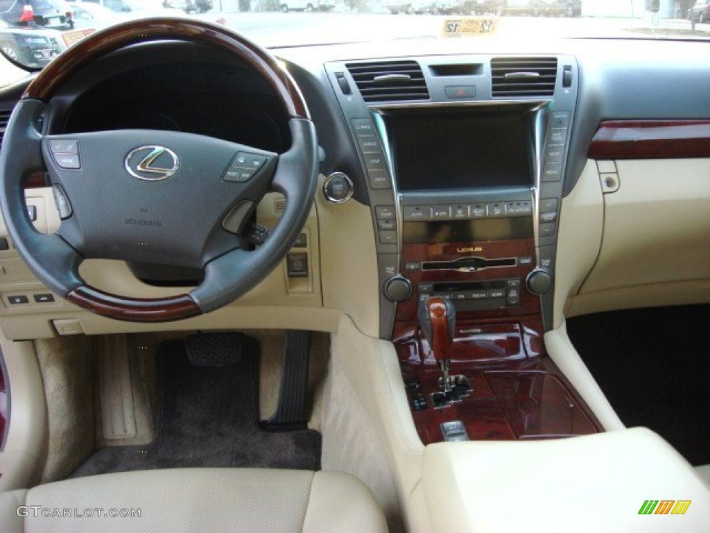 2008 LS 460 - Noble Spinel Red Mica / Cashmere photo #13