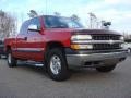 2002 Victory Red Chevrolet Silverado 1500 LS Extended Cab 4x4  photo #1