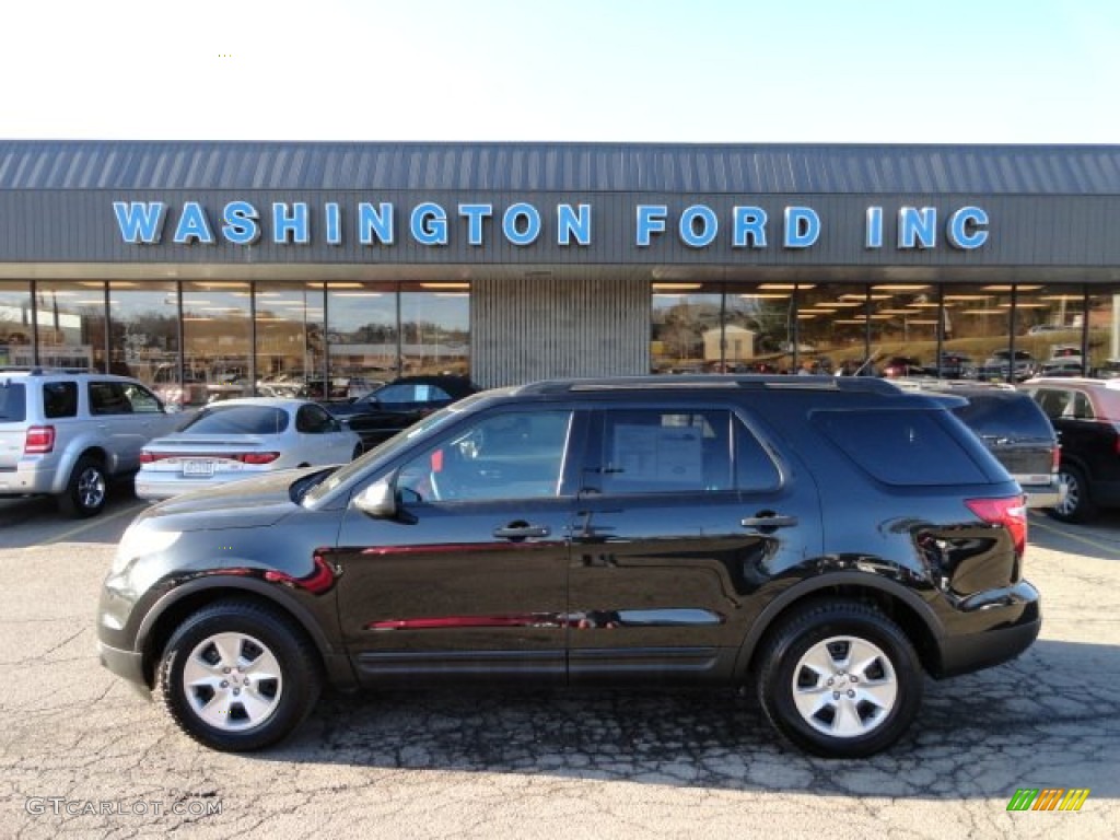 2011 Explorer 4WD - Tuxedo Black Metallic / Medium Light Stone photo #1