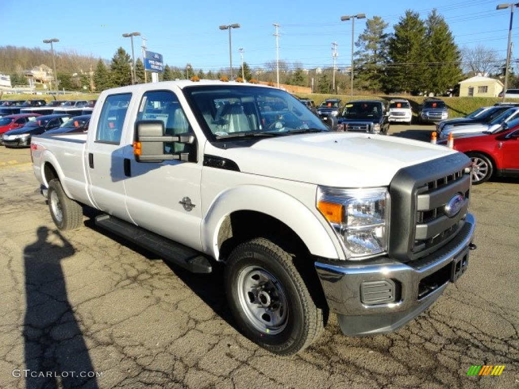 2012 F350 Super Duty XL Crew Cab 4x4 - Oxford White / Steel photo #6