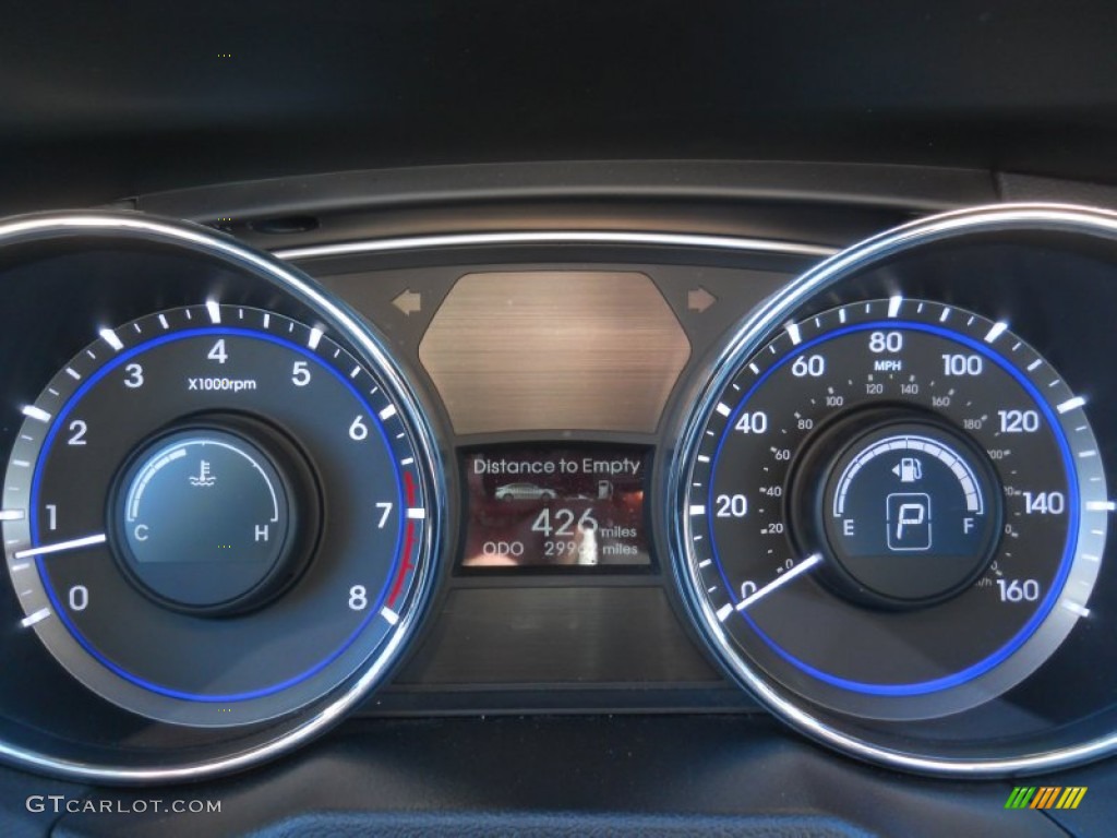 2011 Hyundai Sonata Limited Gauges Photo #60731681