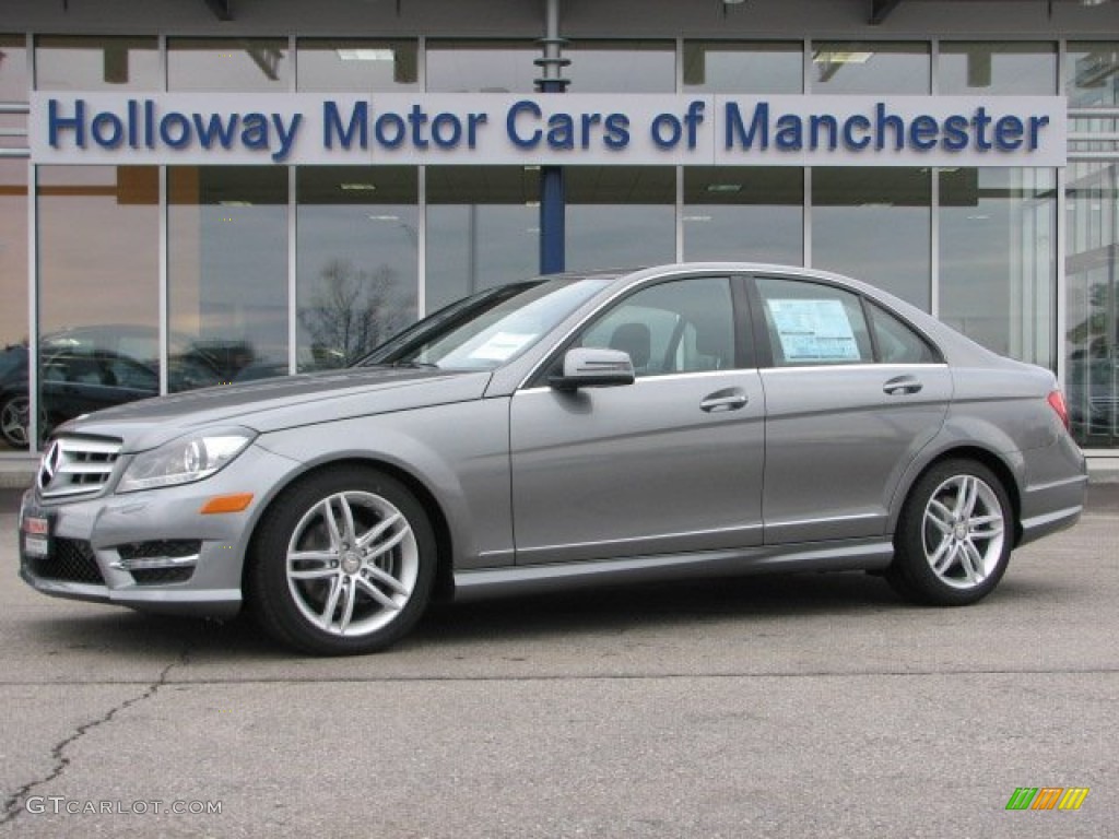 2012 C 300 Sport 4Matic - Palladium Silver Metallic / Black photo #1