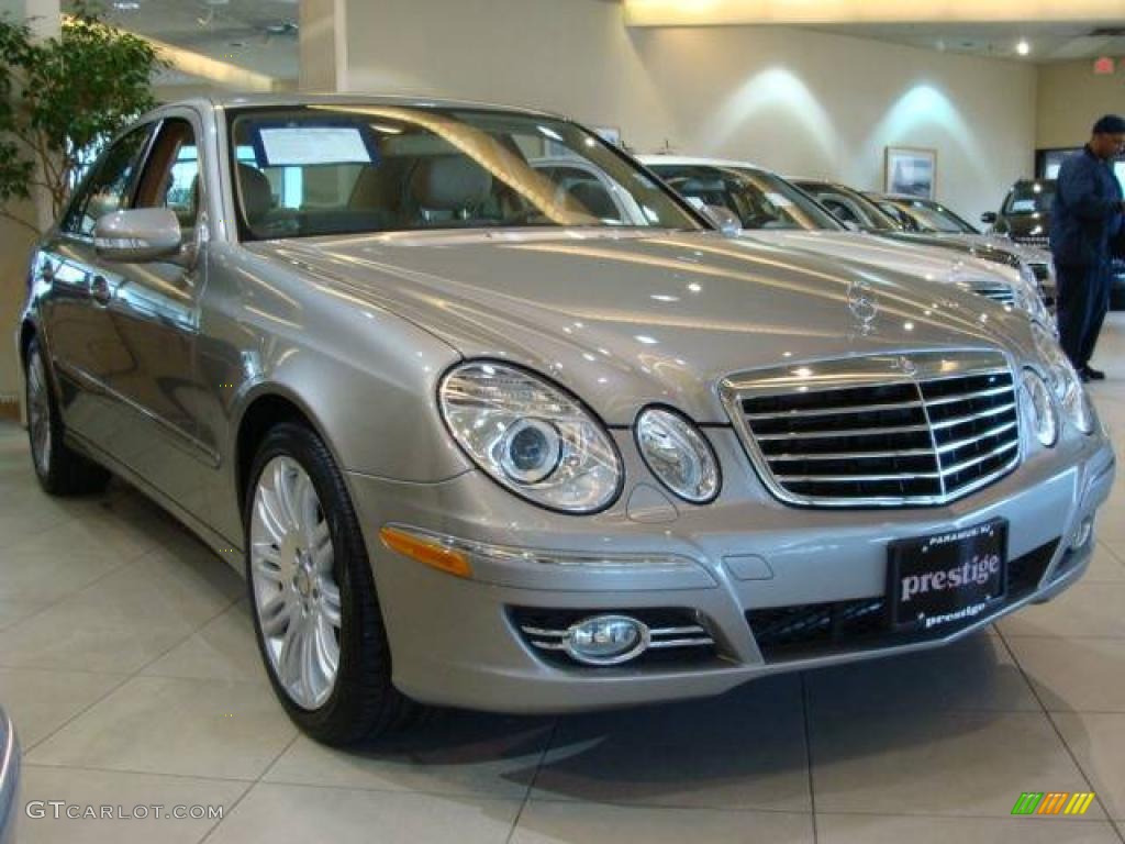 2008 E 350 4Matic Sedan - Pewter Metallic / Cashmere photo #1