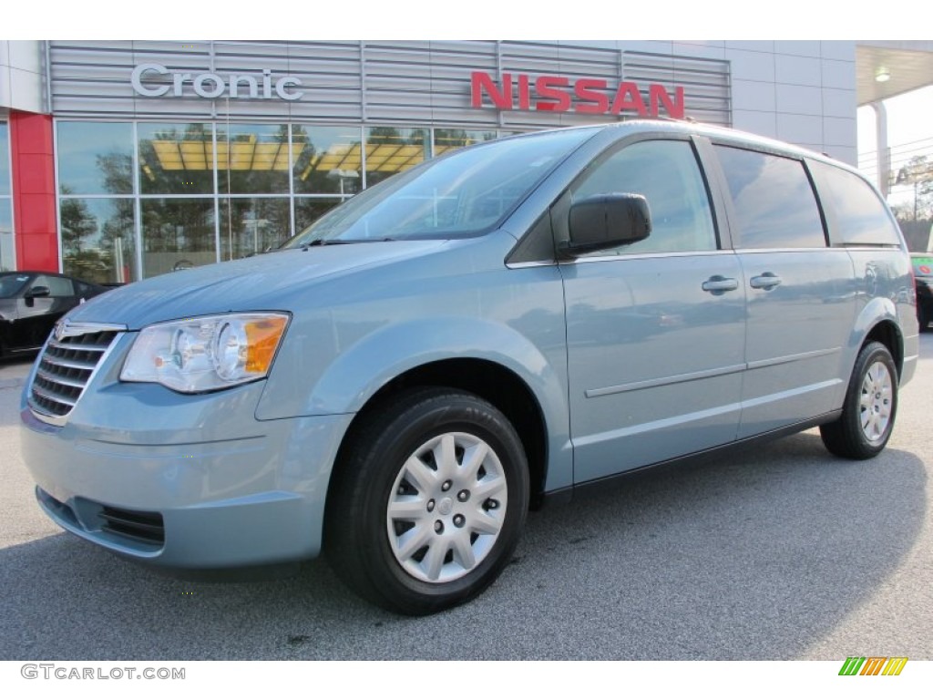 2010 Town & Country LX - Clearwater Blue Pearl / Medium Pebble Beige/Cream photo #1
