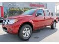 2012 Lava Red Nissan Frontier SV Crew Cab  photo #1