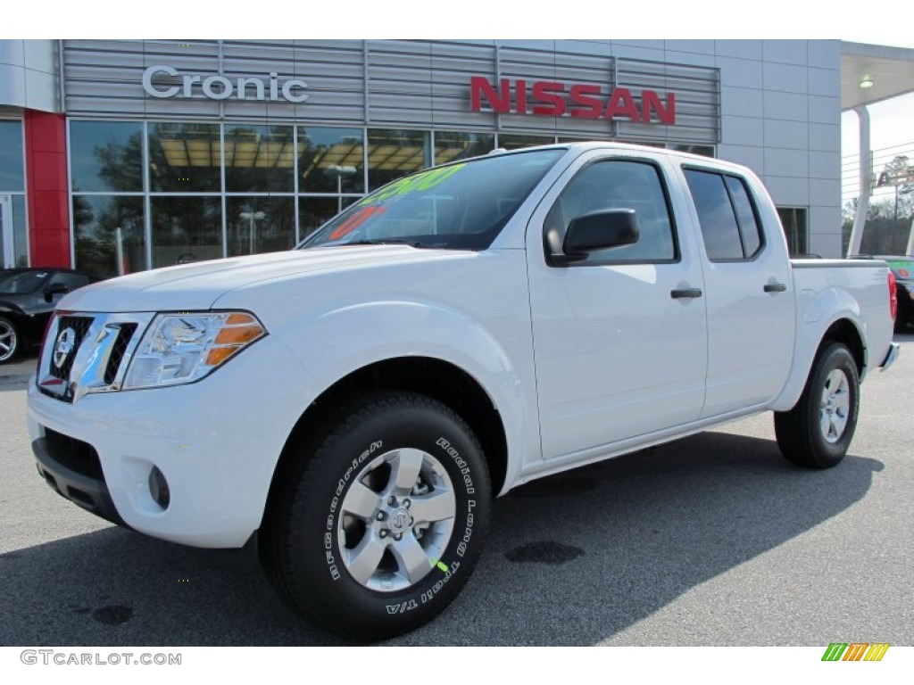 2012 Frontier SV Crew Cab - Avalanche White / Graphite photo #1