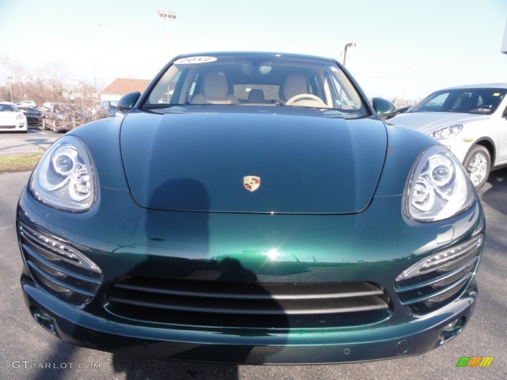 2012 Cayenne  - Jet Green Metallic / Luxor Beige photo #4