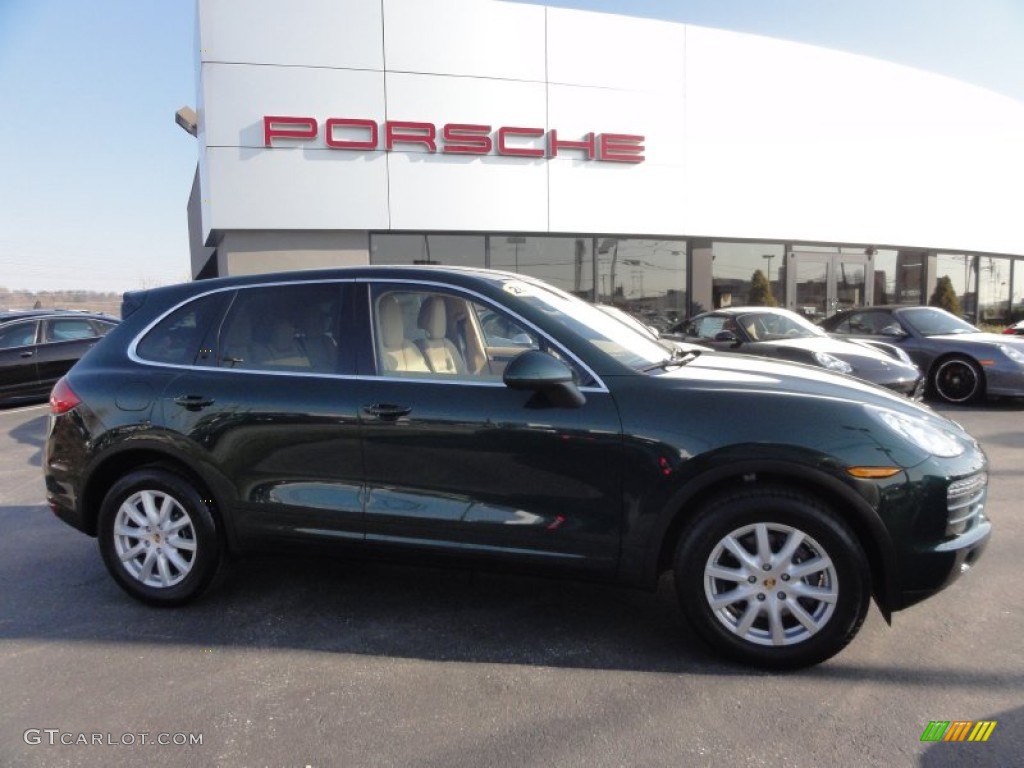 2012 Cayenne  - Jet Green Metallic / Luxor Beige photo #6