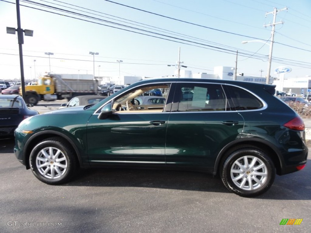 2012 Cayenne  - Jet Green Metallic / Luxor Beige photo #10