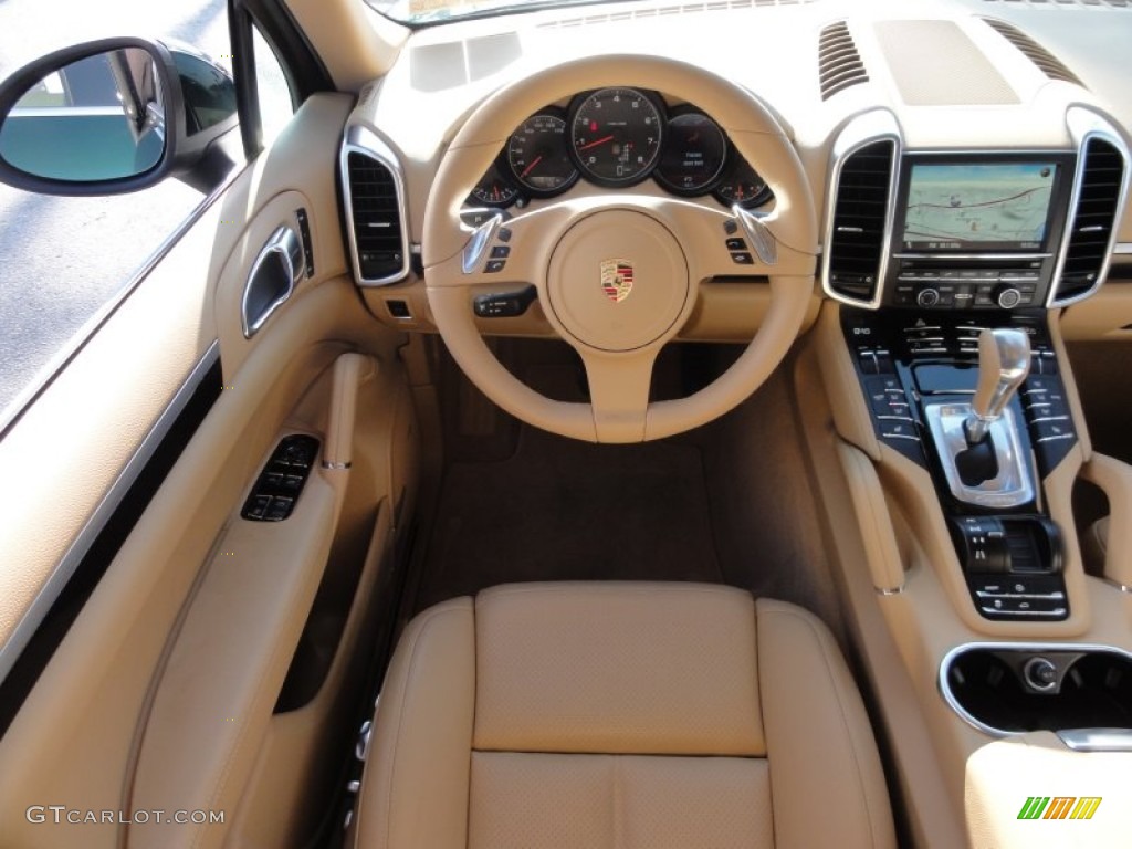 2012 Cayenne  - Jet Green Metallic / Luxor Beige photo #28