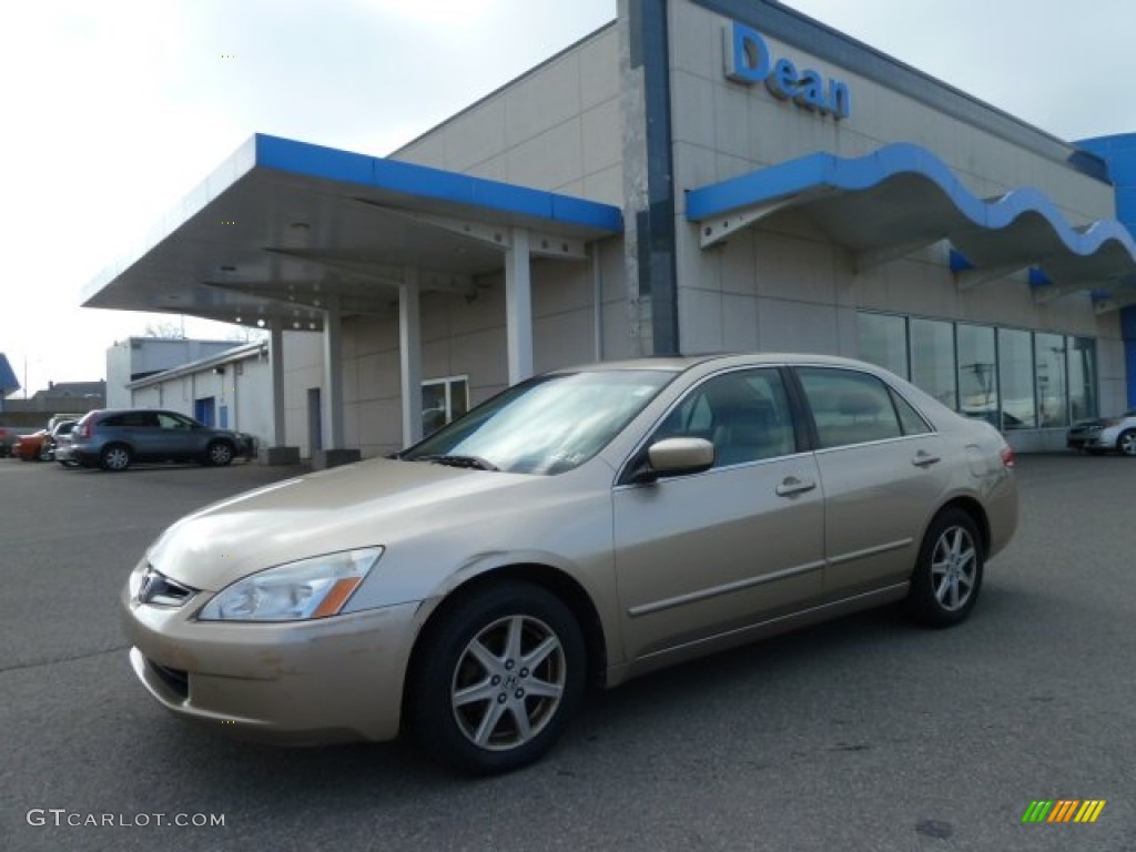 2003 Accord EX V6 Sedan - Desert Mist Metallic / Ivory photo #1