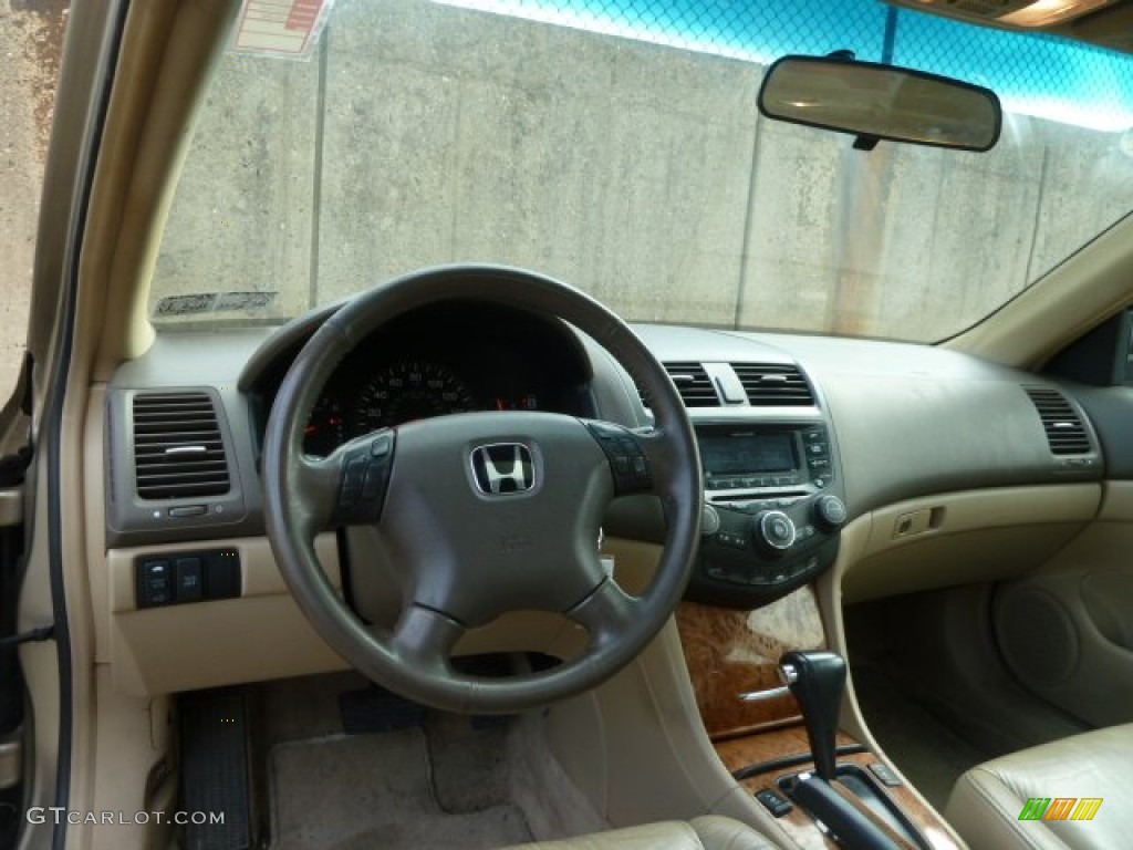 2003 Accord EX V6 Sedan - Desert Mist Metallic / Ivory photo #12