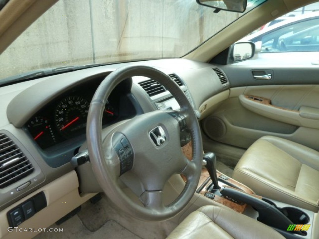 2003 Accord EX V6 Sedan - Desert Mist Metallic / Ivory photo #14