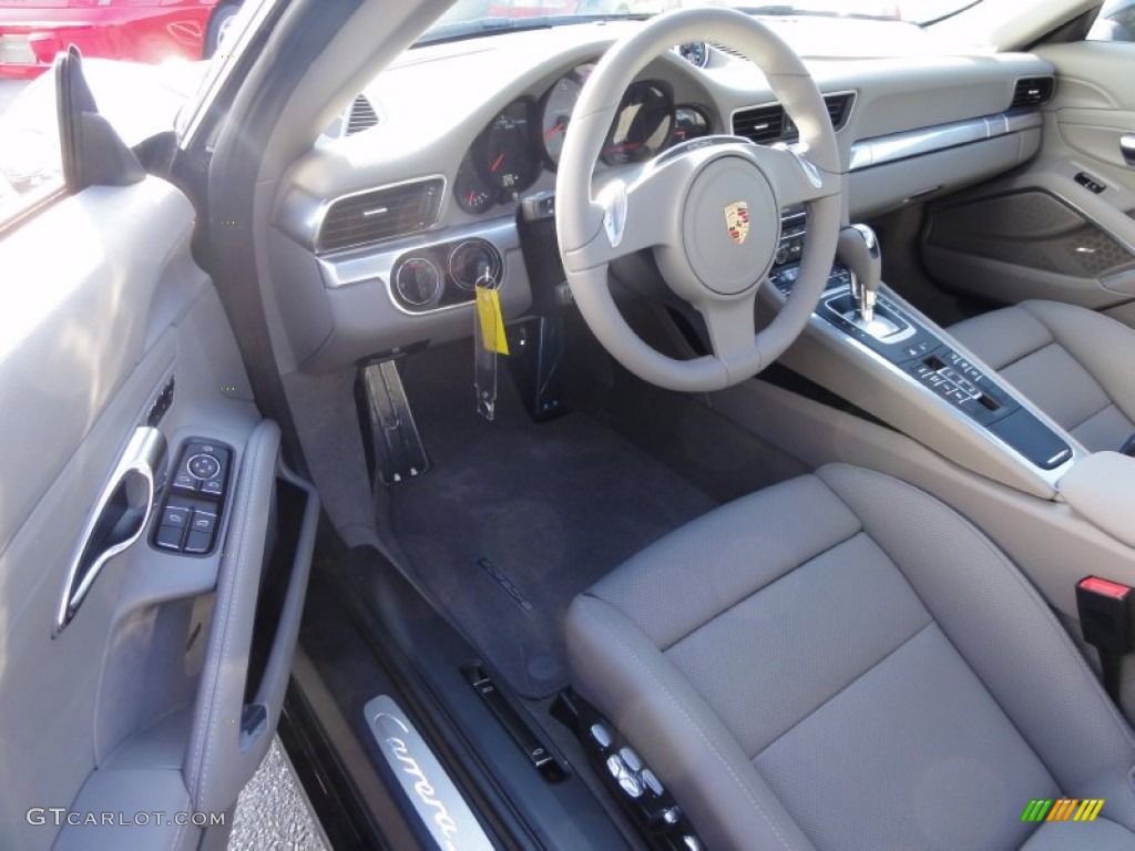 Platinum Grey Interior 2012 Porsche New 911 Carrera S Coupe Photo #60738019