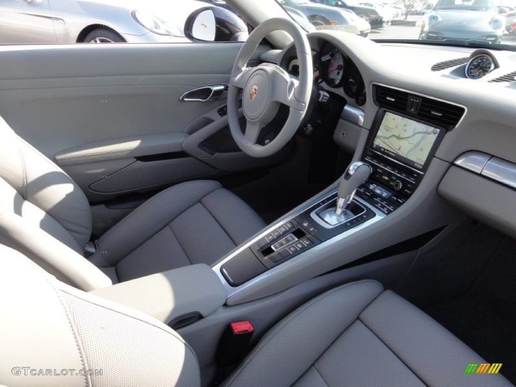 Platinum Grey Interior 2012 Porsche New 911 Carrera S Coupe Photo #60738076