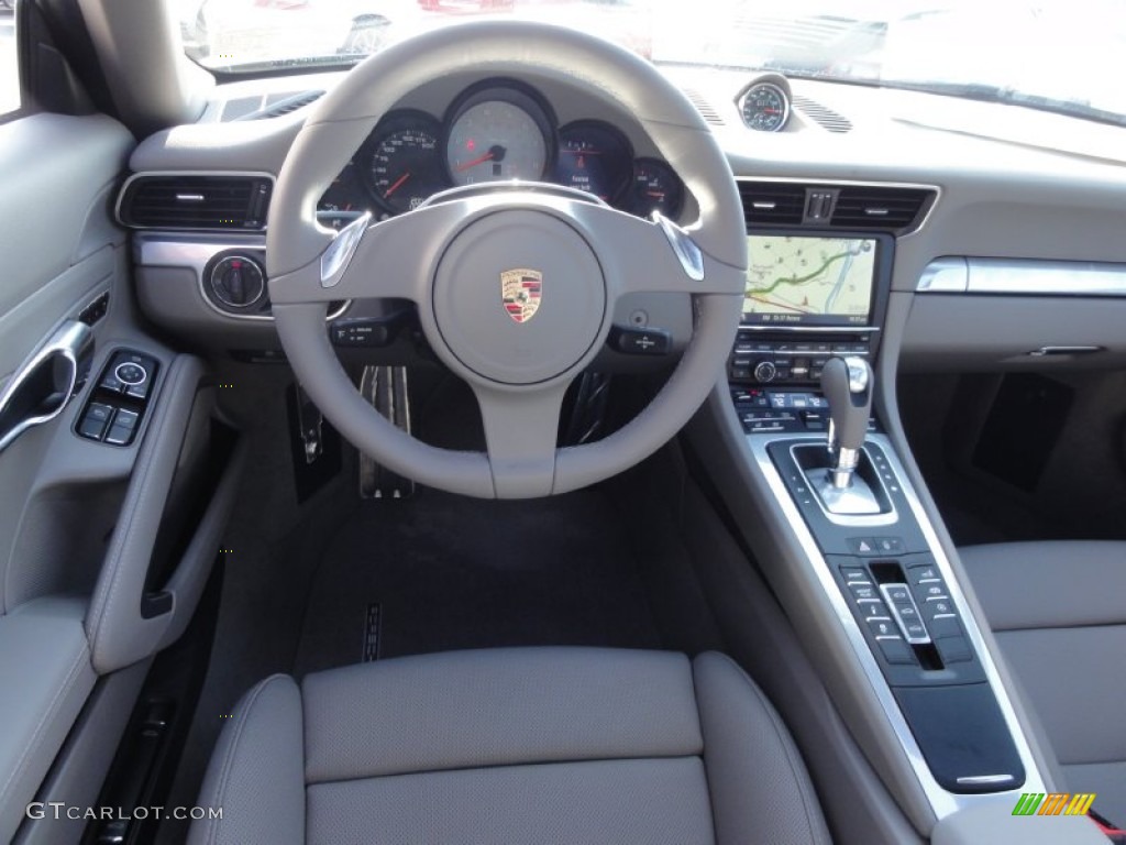 2012 Porsche New 911 Carrera S Coupe Platinum Grey Dashboard Photo #60738212