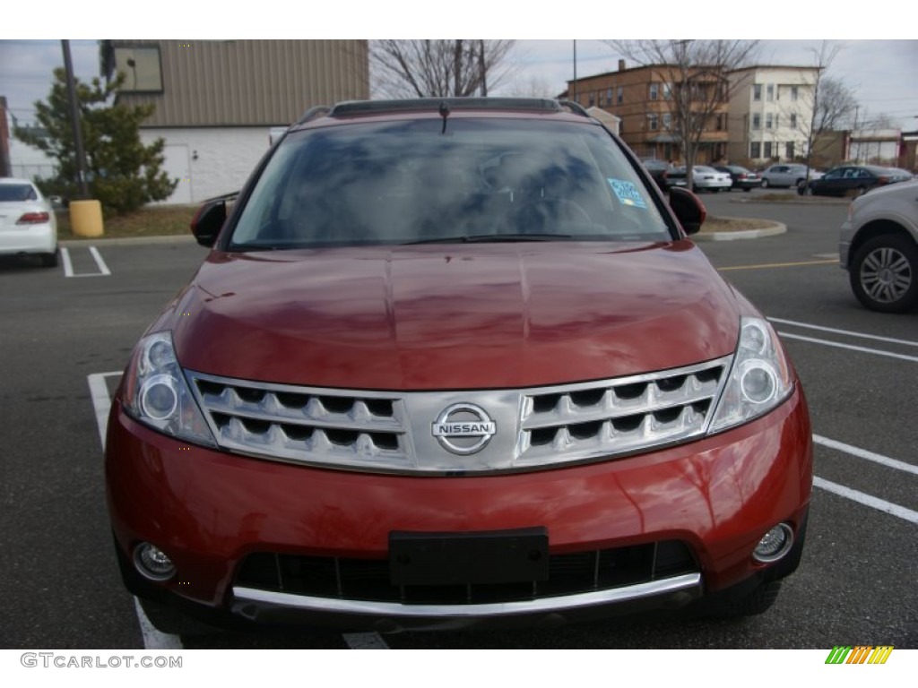 2007 Murano SL AWD - Sunset Red Pearl Metallic / Charcoal photo #2