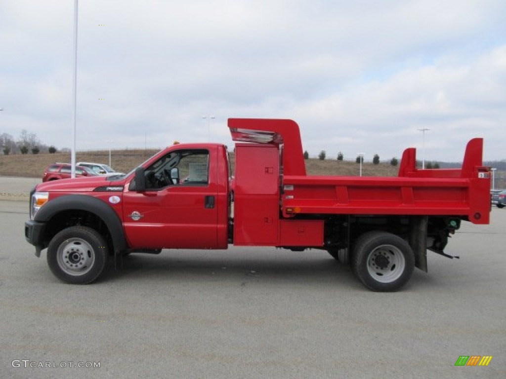 Vermillion Red 2012 Ford F450 Super Duty XL Crew Cab 4x4 Exterior Photo #60739037
