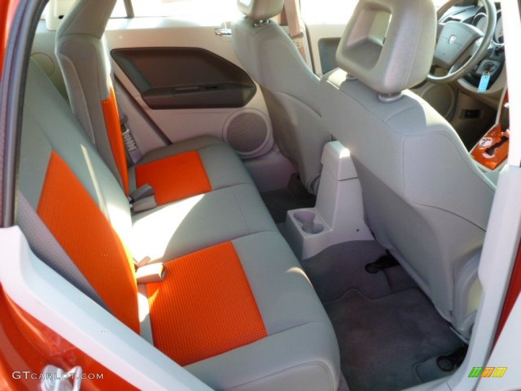 Pastel Slate Gray Orange Interior 2007 Dodge Caliber R T Awd