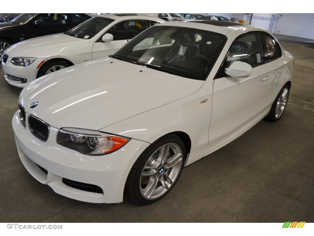 2012 1 Series 135i Coupe - Alpine White / Black photo #7