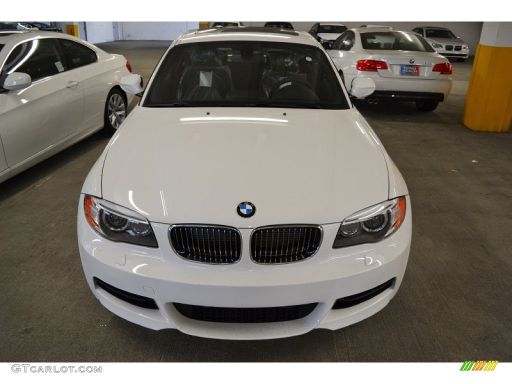 2012 1 Series 135i Coupe - Alpine White / Black photo #9