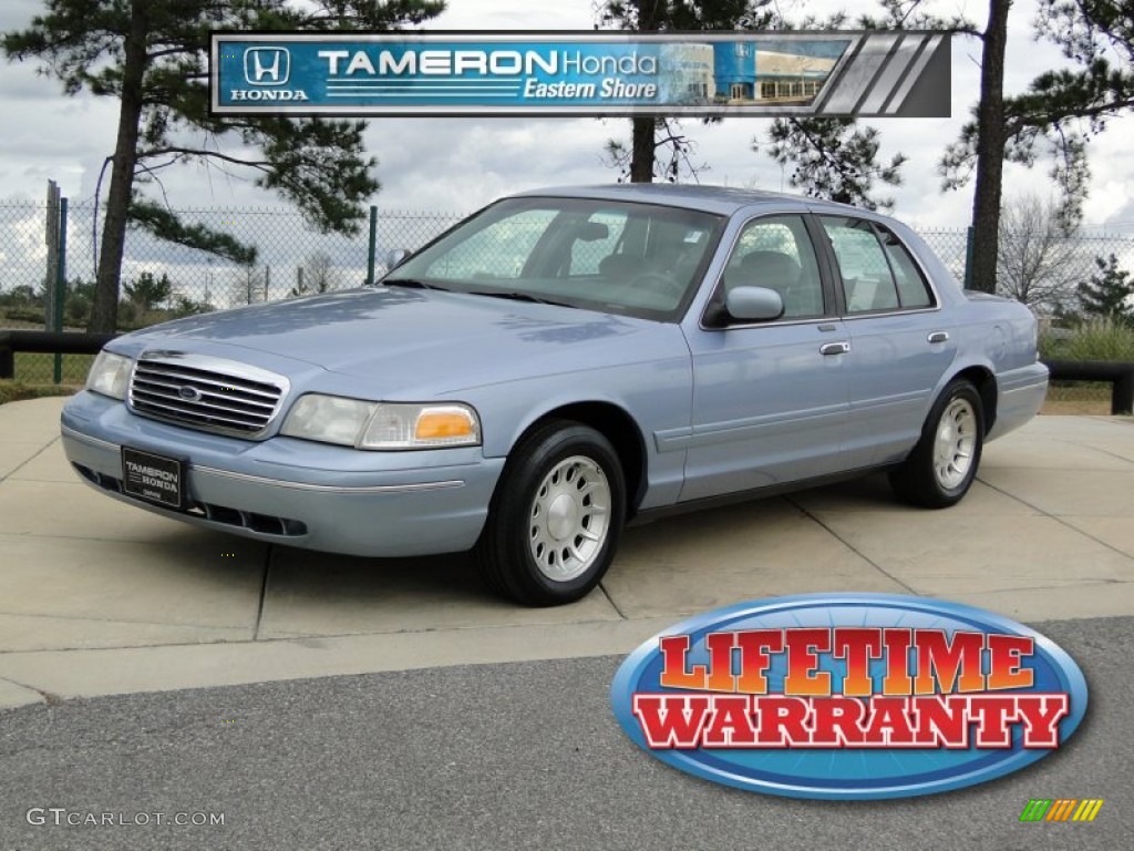 1998 Crown Victoria LX Sedan - Light Denim Blue Metallic / Light Graphite photo #1