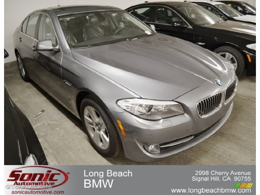 2012 5 Series 528i Sedan - Space Gray Metallic / Black photo #1